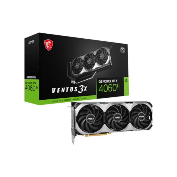 MSI GeForce RTX 4060 Ti Ventus 3X E OC 8GB GDDR6