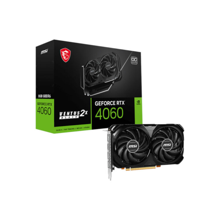 MSI GeForce RTX 4060 Ventus 2X Black OC 8GB GDDR6