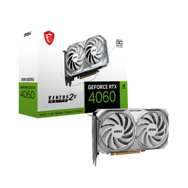 MSI GeForce RTX 4060 Ventus 2X White OC 8GB GDDR6