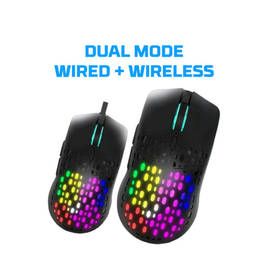 Cosmic Byte Sentinel RGB Wireless + Wired Dual Mode Gaming Mouse