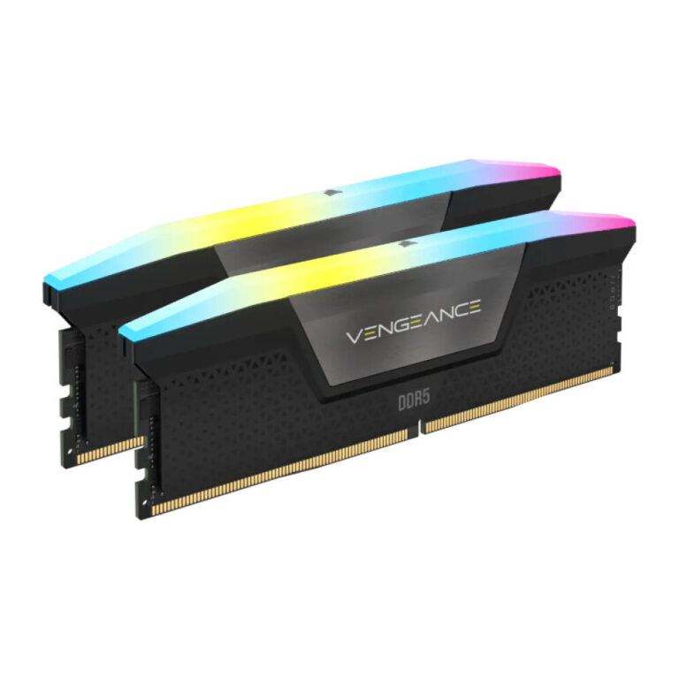 Corsair Vengeance RGB 64GB (32GBX2) DDR5 5200MHz C40 Black Memory Kit