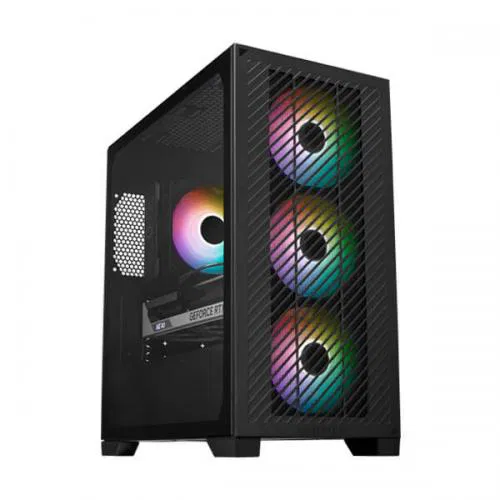 Cooler Master Elite 301 ARGB (M-ATX) Black Mini Tower Case