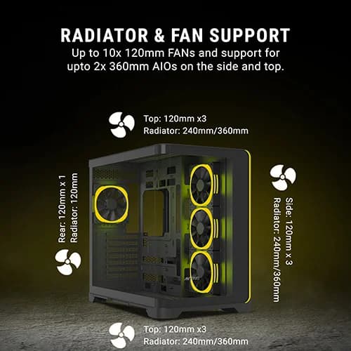 Ant Esports Crystal Arc ARGB Mid Tower Cabinet