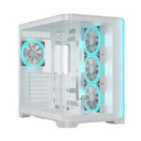 Ant Esports Crystal Arc ARGB White Mid Tower Cabinet