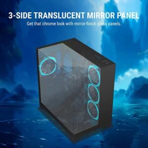 Ant Esports Crystal Mirror ATX Mid Tower Cabinet