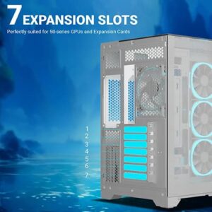 Ant Esports Crystal Mirror White ATX Mid Tower Cabinet