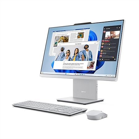 Lenovo IdeaCentre AIO 13th Gen Core™ i5-13420H 24" FHD IPS (16GB RAM/512GB SSD/Windows11/Office 24/3Wx2 Harman Speakers/Wireless EOS Keyboard & Mouse, Cloud Grey), All-in-One Desktop
