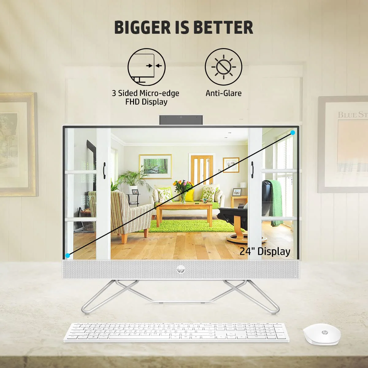 71BUcED2h7L._SL1200_24719389-820a-4408-b581-07df99ac63cc_1920x HP ALL-IN-ONE 13TH GEN WIN 11 INTEL CORE I3-23.8" 8GB RAM/512GB SSD/FHD, MICRO-EDGE, ANTI-GLARE DISPLAY/WIRELESS KEYBOARD & MOUSE/INTEL UHD GRAPHICS/WIN 11/5.37 KG, 24-CB0901IN