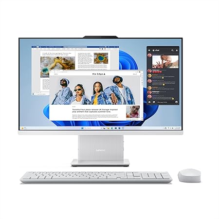 Lenovo IdeaCentre AIO 13th Gen Core™ i5-13420H 24" FHD IPS (16GB RAM/512GB SSD/Windows11/Office 24/3Wx2 Harman Speakers/Wireless EOS Keyboard & Mouse, Cloud Grey), All-in-One Desktop