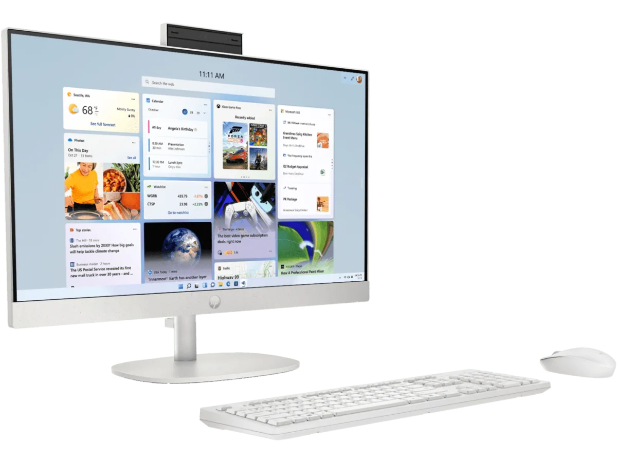 Hp AIO 24-Cr0477in (I5-1334U/8GB/512GB/24/W11 Ms24/Shell White)