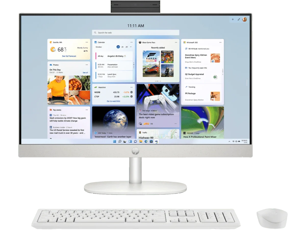 Hp AIO 24-Cr0477in (I5-1334U/8GB/512GB/24/W11 Ms24/Shell White)