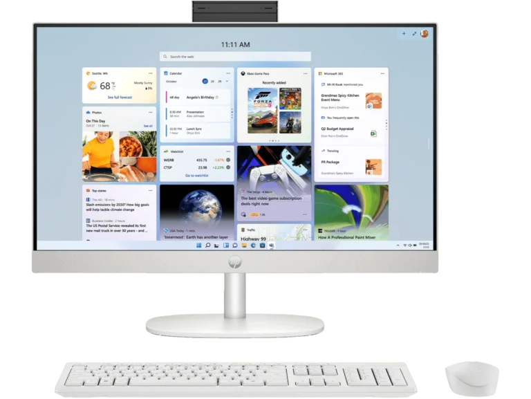 Hp AIO 24-Cr0477in (I5-1334U/8GB/512GB/24/W11 Ms24/Shell White)