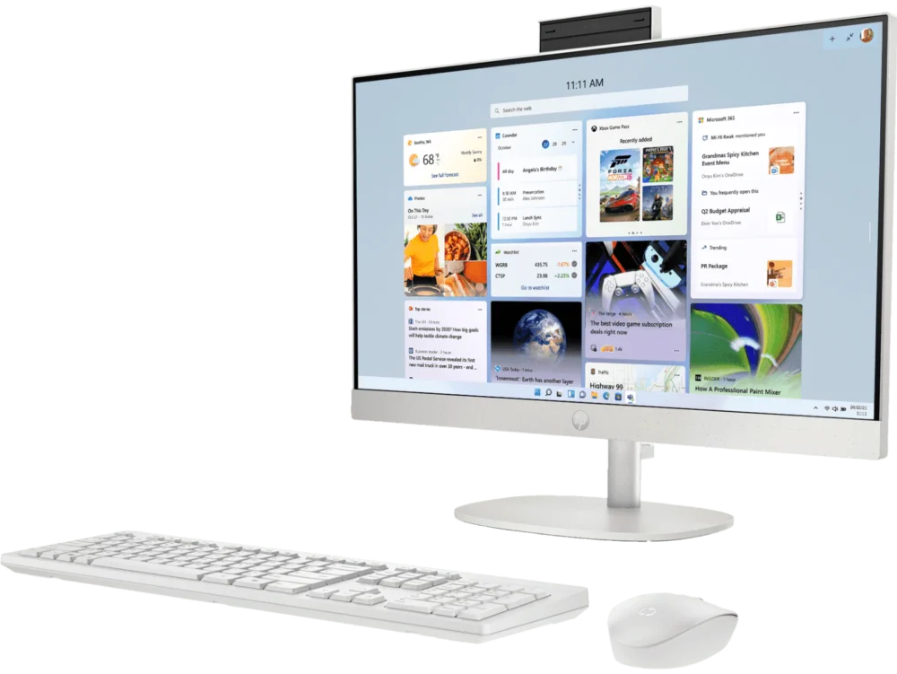 Hp AIO 24-Cr0477in (I5-1334U/8GB/512GB/24/W11 Ms24/Shell White)