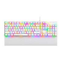 Ant Esports MK4100 RGB White Keyboard with Red Switches
