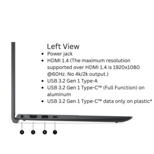 DELL PRO 15 PV15250 CORE I5 1334U/ 8GB RAM/ 512 SSD/ BKLIT/ DOS/ 15.6" FHD 250 NITS/ NO LAN/ 3 CELL/ 3 YEAR NBD WARRANTY