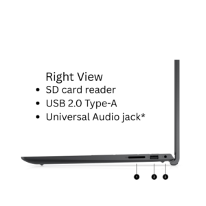 DELL PRO 15 PV15250 CORE I5 1334U/ 8GB RAM/ 512 SSD/ BKLIT/ DOS/ 15.6" FHD 250 NITS/ NO LAN/ 3 CELL/ 3 YEAR NBD WARRANTY