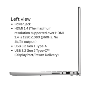 Dell 14 Pro PV14250 Core 5- 120U/ 8GB RAM / 512GB SSD/ BKLIT/ Dos/ 14" FHD 300 NITS/ No Lan/ 4 Cell/ 1 Year NBD Warranty