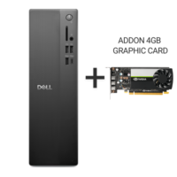 Dell Slim Desktop ECS1250/ Intel Core i5-14400 /16GB /512GB M.2 SSD/Nvidia RTX A400 4GB Graphic Card/Win11/ 3 Year