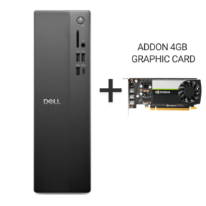 Dell Slim Desktop ECS1250/ Intel Core i5-14400 /16GB /512GB M.2 SSD/Nvidia RTX A400 4GB Graphic Card/Win11/ 3 Year