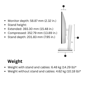 Dell 27 Plus QHD USB-C Monitor – S2725DC 