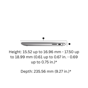 Dell 15 Laptop DC15250 Intel Core i5-1334U/16GB RAM/512GB SSD/15.6″/ Wi-Fi 6/ Win 11/MSO 24/1 Year Onsite Warranty