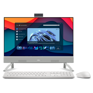 Dell AIO INS EC24250 Intel Core 7-150U/ 16GB RAM/1TB SSD /Wi-Fi+BT / Webcam / Speaker /Touch/23.8"LED / Win 11 Home + MSO 24/White/ 3 year Warranty