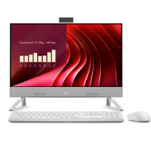 Dell AIO INS EC24250 Intel Core i5 13th Gen 1334U/ 8GB RAM/512GB SSD / Wi-Fi+BT / Webcam / Speaker /23.8"LED / Win 11 Home + MSO 24/White/ 3 year Warranty