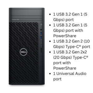 Dell 3680 Tower Core I7- 14700 14TH/ 16GB DDR5/ DVD/ 512GB SSD/ Dos/ 3 Year Warranty 
