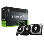 MSI RTX 5070 Ti 3X OC 16GB Ventus GDDR7 graphics card with triple-fan cooling and NVIDIA Blackwell architecture.