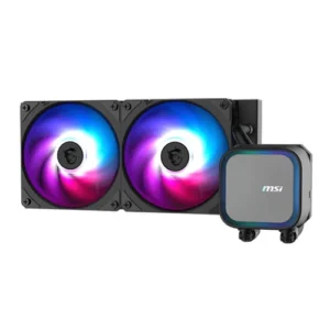 MSI MAG Coreliquid A13 240 ARGB CPU liquid cooler with 240mm radiator and dual RGB fans