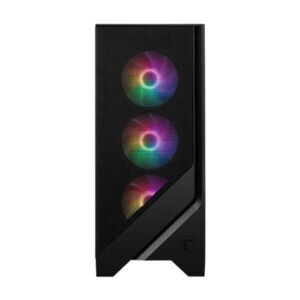 MSI MAG Forge 120A Airflow Mid Tower Gaming Cabinet with mesh front panel and ARGB fans
