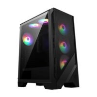 MSI MAG Forge 120A Airflow Mid Tower Gaming Cabinet with mesh front panel and ARGB fans