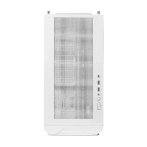 MSI MPG Velox 300R Airflow PZ ARGB White E-ATX Mid Tower Gaming Cabinet with mesh front panel and tempered glass side panel